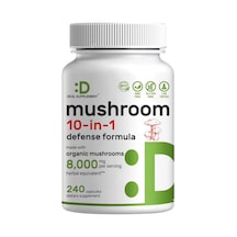 Deal Supplement Organic Mushroom 10 İn 1 Defense Formula 8.000 Mg - 240 Capsules