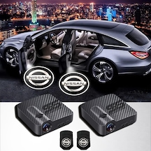 Nissan Kapı Altı Logo Araç İçi Pilli 2 Adet Sts Oto Aksesuar