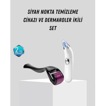 Mey İthalat Dermaroller Ve Vakumlu Siyah Nokta Temizleme Cihazı 2 Li Cilt Bakım Seti
