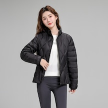 İnce Kuş Tüyü Ceket Ve Sıcak Ördek Tüyü Ceket Siyah