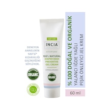 INCIA %100 Doğal Pişik Önleyici Jel Krem Organik Yalancı İğde Bakım Kremi Bitkisel 60 ml