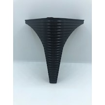 DEKORATİF, 15 CM SİYAH PLASTİK BAZA,KOLTUK,MOBİLYA AYAĞI (4 ADET)