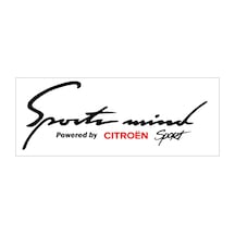 Oto Sticker Sports Mind Citroen Sticker   Beyaz-Kırmızı-