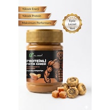 Proteinli Fıstık Ezmesi Karamel Fıstık Proteini, Maca Kökü Tozu İle 325 Gr