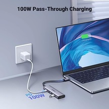 Type-c To 4k/60hz Hdmı 3 Usb 3.0 100w Pd Güç Girişi Çoklayıcı Hub Adaptör 01