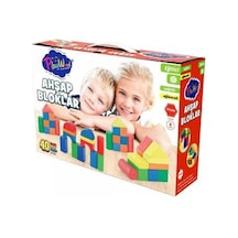 Playwood Ahşap Eğitici Renkli Bloklar 40 Parça Ony-403