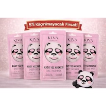 Panda 5 Li Sheet Face Mask Seti Kağıt Yüz Maskesi Nemlendirici Cilt Bakımı