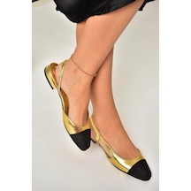 Fox Shoes U725512009 Altın Kadın Babet Altın-suni Deri Altın