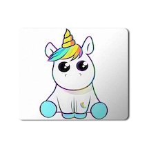 Unicorn Sticker Decal Baskılı Mousepad Mouse Pad