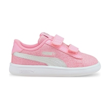 Puma Smash V2 Glıtz Glam Pudra Kız Çocuk Sneaker 000000000101215686 Pembe-grı Pembe - Gri