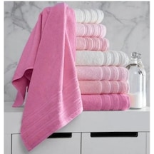 70x140 4 Lü Havlu Seti Pembe - Ysno-148104 Renkli