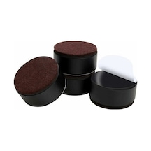 Flybuy Karbon Çelik Mobilya Yükselticisi 3cm, Yatak Yükselticileri 6cm Siyah Yuvarlak -