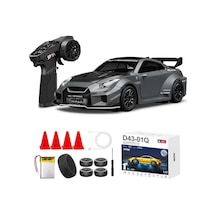 Hstar 1:43 Profesyonel Mini Drift Rc Araba Gtr 4wd 15 Km/h Hız Metal Alaşım Gövde Eps Stabilizasyonu Tam Orantılı Çift M Çok Renkli