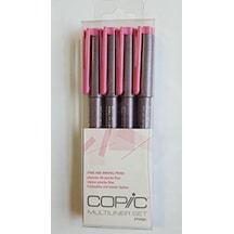 Copic Multiliner Pink Set 0,05, 0,1, 0,3, 0,5 -