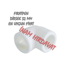 Dirsek - 32 Mm Firatpen Beyaz Renk Dirsek - Pprc