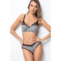 Miorre Push-up Dolgulu Dantel Detaylı Sütyen Takım 001