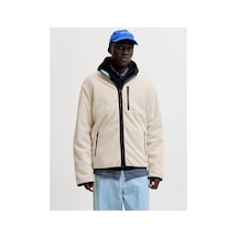 Jack & Jones Lupo Erkek Krem Polar Ceket 12298667-mbm