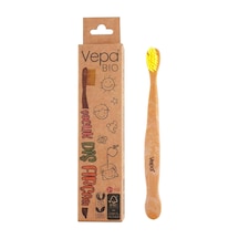 Vepa Bio Ahşap Çocuk Diş Fırçası Kraft Kutu Açık Ahşap