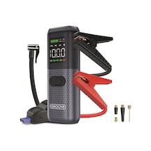 Hcb002 24400mah 3000a Tepe Akımı Profesyonel Akü Takviye Cihazı + Lastik Şişirme Kompresörü Taşınabilir Jump S