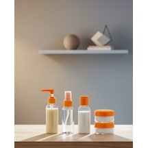 5 Parça Şeffaf Kozmetik Şişesi 30 Ml