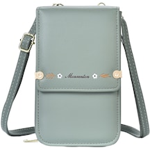 Basit Ve Çok Yönlü Dikey Omuz Çapraz Askılı Çanta - Yeşil