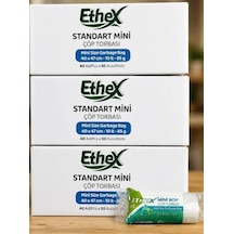 Ethex Mini Çöp Torbası 40x47 Cm 40 Lı 10 Lt Beyaz 50 Paket
