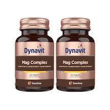 Mag Complex 200mg Magnezyum Kompleks 3lü Form Malat-sitrat-bisglisinat 60 Tab Kas & Kemik & Enerji 2 Paketi
