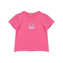 United Colors Of Benetton Kız Çocuk Tshirt Ben.g21242 Fuşya