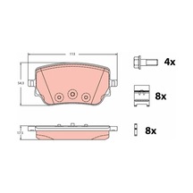Disk Balata Mercedes A Class Arka 2018- Glb 200