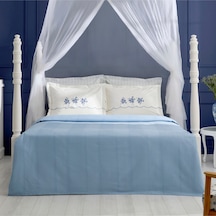 Karaca Home Virelle %100 Pamuk Nish Set Çift Kişilik Pike Takımı Mavi
