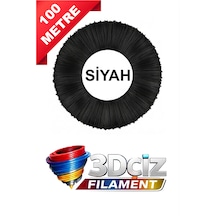 Pla 3d Kalem Filament Pla Siyah Renk 5x20 Metre 100 Metre Pla Filament