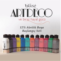 Akrilik Boya Başlangıç Seti 140 Ml 12 Li Çok Renkli