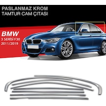 Bmw F-30 Krom 2011-2019 Tamtur 8 Parça Krom Cam Çıtası