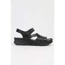Pierre Cardin Pc-5143 Kadın Deri Sandalet Siyah