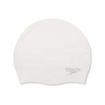 Speedo Moulded Silc Cap Au White Bone 8-7098417614 Beyaz Beyaz