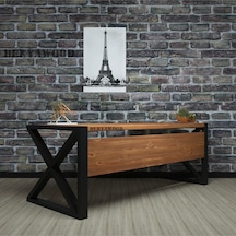 Deryawood Silver Ahşap Bilgisayar Masası 160x85x76 C-ön Ahşap