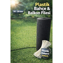 Plastik Antresit Dekoratif Bahçe Çiti Perde Balkon Filesi 20 Mm Göz Kedi Filesi Kümes Filesi Çiti