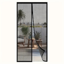 Dashanshop Sihirli Manyetik Sineklik, Kendinden Yapışan Nefes Alabilir Siyah 47.24x82.68 İnç