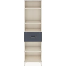 Arges Dolap 4 Raflı Tek Çekmeceli 60x30x221 Aytaşı-antrasit Aytaşı