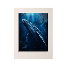 Balina A3 Metal Poster Mavi Okyanus Ve Sualtı Manzaralı Dekoratif Duvar Tablosu Çok Renkli - 937522863 Çok Renkli - 937522863 Çok Renkli
