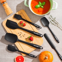 Perotti 15675 Kitchenmate Juan Black 6 Parça Silikon Spatula Seti