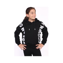Toontoy Kız Çocuk Dream Baskılı Sweatshirt Siyah