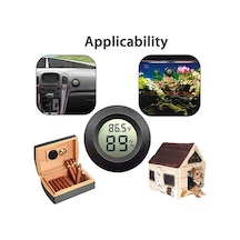 Springsun İç Mekan Sensörlü Termometre & Nem Ölçer: -0 C-50 C %10-%99 Rh - Ev, Sera, Bodrum, Evcil Hayvanlar