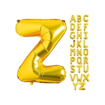 Gold Folyo Balon Orta Boy Z Harfi