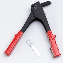 Perçin Tabancası Ergonomik Saplı Dayanıklı Metal Gövde 24 Cm Profesyonel El Aleti