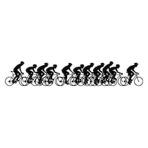 Bisiklet Yarışı Oto Motor Laptop Duvar Folyo Sticker 50x10 Cm
