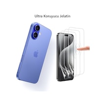 Apple Uyumlu   iPhone 16 Ön Body Ultra Ekran Koruyucu Şeffaf Nano Jelati
