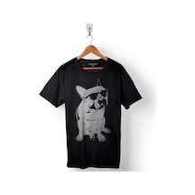 French Fransız Bulldog Baskılı Tişört Unisex T-shirt 001