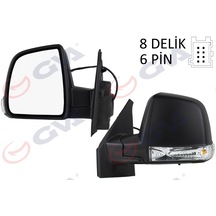 Doblo 11 Sol Ayna Elektrikli+sinyal 6 Fiş Oem 735497891