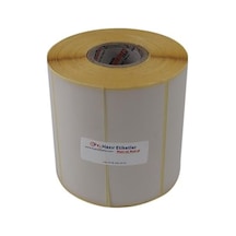 Eko Termal Etiket 25mm X 45mm Ruloda 3750 Adet 40mm Kuka Çapında Direk Termal Transfer Etiketi Yan Yana 4 Lü 10